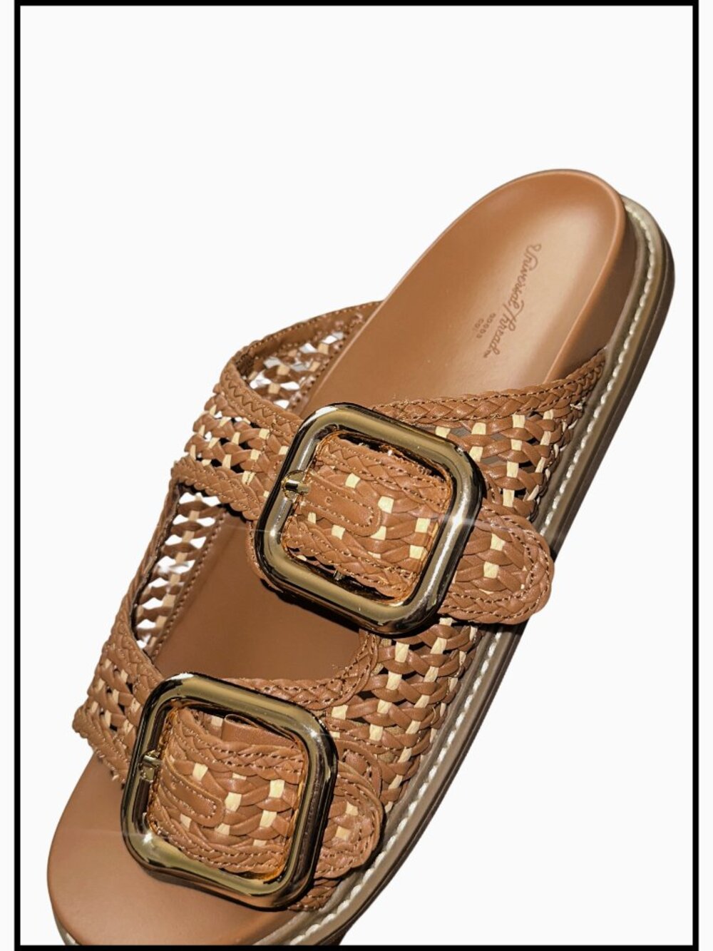 FINAL SALE! Universal Thread Collin Double Strap Buckle Sandals Cognac Size 9.5 - Picture 9 of 9